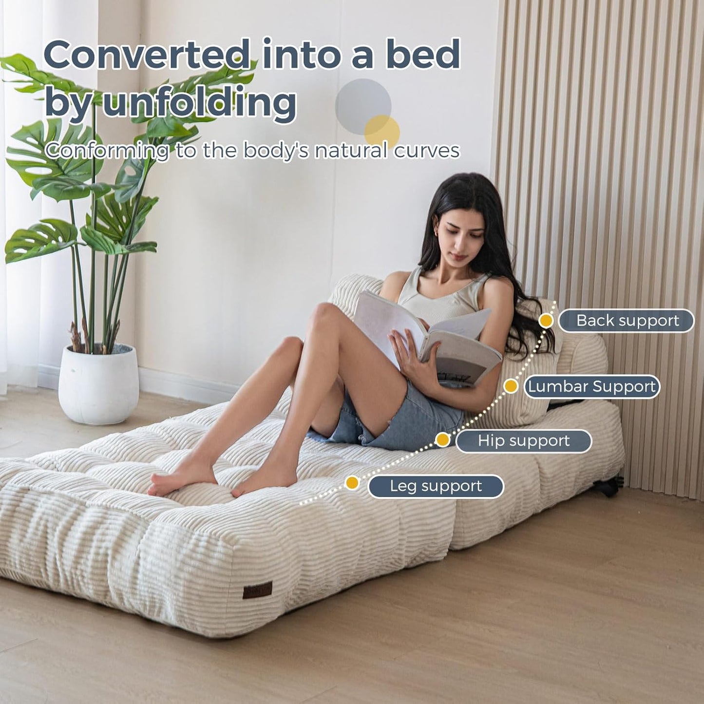 Folding Sofa Pillow Bed